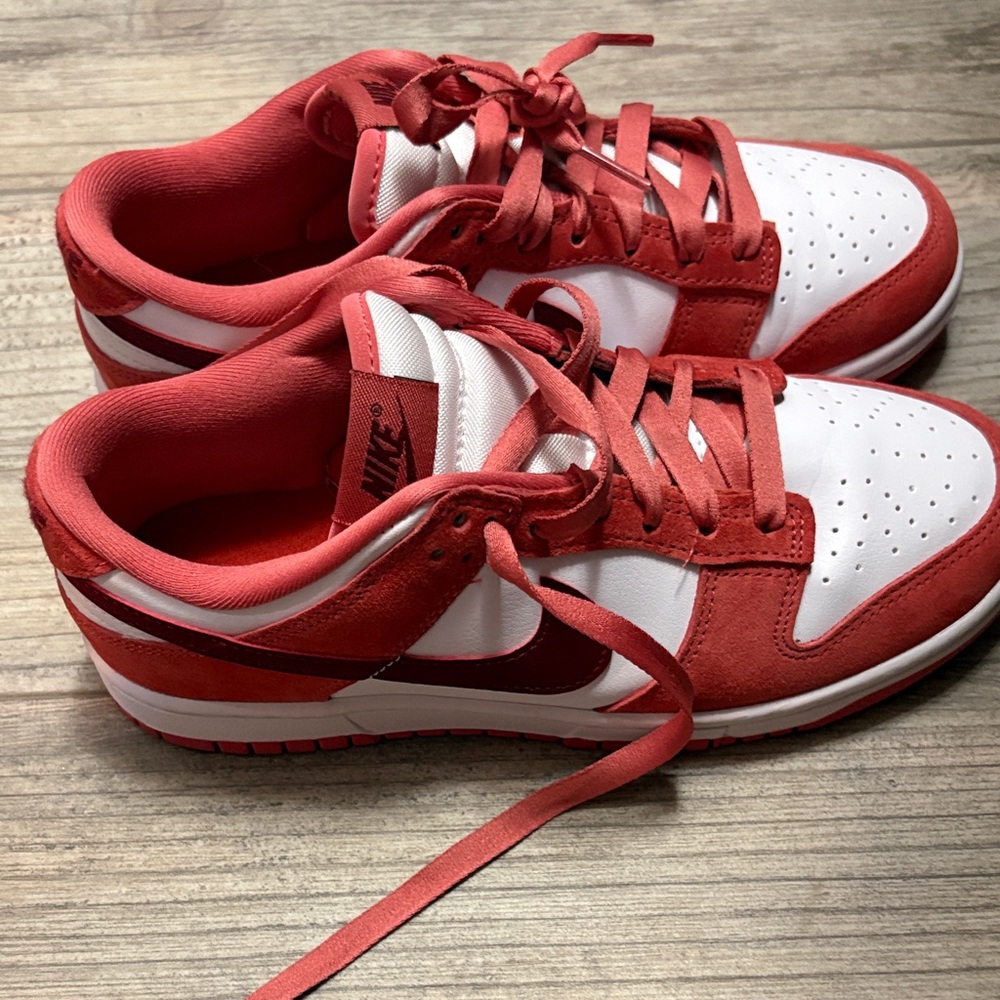 Nike Red and White Athletic Shoes